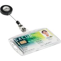 DURABLE Namensschild 801219 54x85mm mit Metallclip 10 Stück