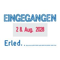 Stempel 5440/L 49x28mm 2Texte individuell