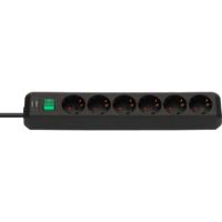 brennenstuhl Steckdosenleiste Eco- Line 1159500015 Schalter 6fach schwarz