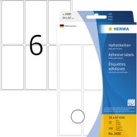 HERMA Etikett 2480 34x67mm weiß 192 Stück