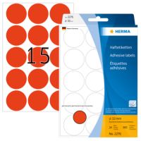 HERMA Markierungspunkt 2276 32mm leuchtrot 360 Stück