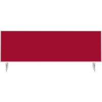 magnetoplan Tischtrennwand VarioPin 1116006 1.600x500mm rot