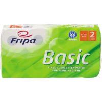 Fripa Toilettenpapier Basic 1510805 2-lagig 250Bl. weiß 8 Rl./Pack.