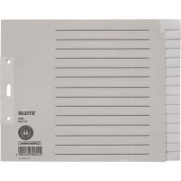 Leitz Register 12240085 blanko DIN A4 15teilig Papier grau