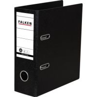 Falken Ordner S80 11285830 DIN A5 hoch 80mm Hartpappe schwarz