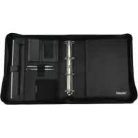 Alassio Schreibmappe AREZZO 30025 30x36x6cm Lederimitat schwarz