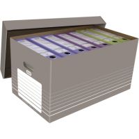 ELBA Umzugkarton tric 100333273 37x32,2x62,2cm Wellpappe grau/weiß