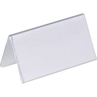DURABLE Tischnamensschild 805119 100x52/104mm transparent 25 Stück