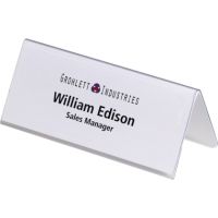 DURABLE Tischnamensschild 805019 150x61/122mm transparent 25 Stück