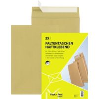 MAILmedia Faltentasche 30011594 B4 130g ohne Fenster haftklebend braun 25St.