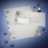 SIGEL Weihnachts-Umschlag DU248 Frozen Stars DIN lang 50 Stück