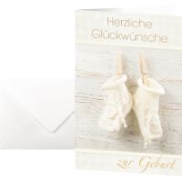 SIGEL Faltkarte Baby DS040 10 Stück +Umschl.