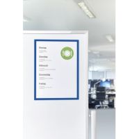 magnetoplan Magnetrahmen magnetofix DIN A5 blau 5 Stück