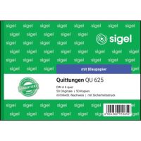 SIGEL Quittung QU625 DIN A6 quer 2x50Blatt