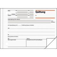 SIGEL Quittung QU625 DIN A6 quer 2x50Blatt