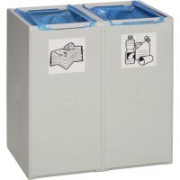 VAR 3801 VAR Kunststoffcontainer 40l 2fach oDeckel lgr