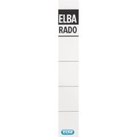 ELBA Einsteckrückenschild 100420961 extra kurz/schmal weiß 10 Stück