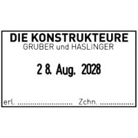 trodat Professional 5440 120252 Datumsstempel 49x28mm Gutschein