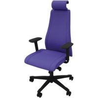 NowyStyl Bürodrehstuhl Viden Armlehne sw/bl