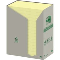 Post-it Haftnotiz Recycling Notes 655-1T 127x76mm gelb 16 Stück