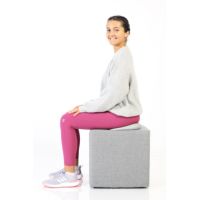 AIRGO Aktiv Sitzkissen 401100 40x28cm silber +Pumpe