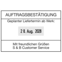 Trodat Professional 5480 Datumstempel inkl. Textplatte