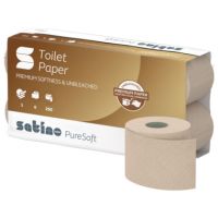 Satino Toilettenpapier PureSoft 076980 3-lagig softbeige 8 Rollen