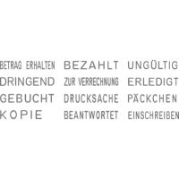 trodat Printy 4822 Wortbandstempel  12 Standardtexte