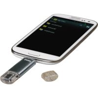 Hama USB-Stick FlashPen Laeta Twin 00123926 64GB 10MB/s USB 2.0 grau