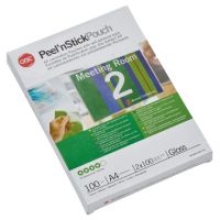 GBC Folientasche PeelnStickPouch 41666E DIN A4 100mic 100 Stück