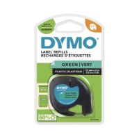 DYMO Schriftbandkassette LetraTag S0721640 12mmx4m schwarz auf gn