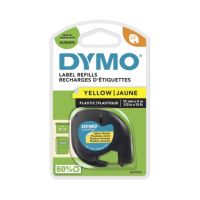 DYMO Schriftbandkassette LetraTag S0721620 12mmx4m schwarz auf ge