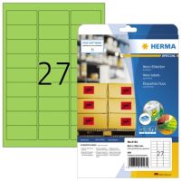 HERMA Etikett 5143 63,5x29,6mm neongrün 540 Stück