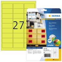 HERMA Etikett 5140 63,5x29,6mm neongelb 540 Stück
