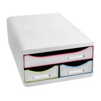 Exacompta Schubladenbox SMALL-BOX 311913D 3Schübe harlekin/ws