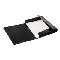 PAGNA Gummizugmappe 21613-01 DIN A4 PP 3Klappen schwarz