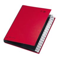 PAGNA Pultordner 24329-01 DIN A4 1-31 32Fächer Polypropylen rot