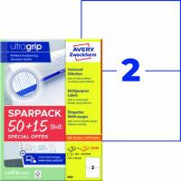 Avery Zweckform Etikett 6604 210 x 148 mm 100 + 30 Stück gratis
