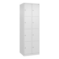 C+P Schließfachschrank Classic PLUS 2x4Fächer 1850x600x500mm ws/ws