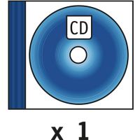 DURABLE CD/DVD Hülle QUICKFLIP COMPLETE 526906 bl/tr 5 Stück