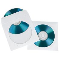 Soennecken CD/DVD Hülle 03750 mit Fenster Papier weiß 100 Stück