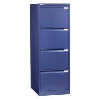 Bisley Hängeregistraturschrank 3643639 4Schubfächer oxfordblau