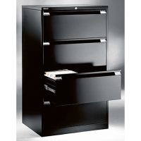 Bisley Hängeregistraturschrank DF4633 4Schubfächer schwarz