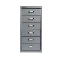Bisley Schubladenschrank L296645 6Schubfächer lichtgrau