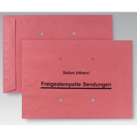 POSTHORN Versandtasche Freistempler RCT 04080062 B4 gummiert rot