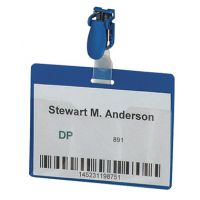 DURABLE Namensschilder Security 8106-06 blau 25 Stück