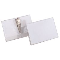 DURABLE Namensschild 811119 90x54mm Kunststoff transparent 25 Stück