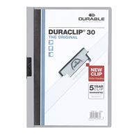 DURABLE Klemmmappe DURACLIP 30 220010 DIN A4 Hartfolie grau