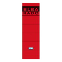 ELBA Ordneretikett 100420950 breit/kurz selbstklebend rot 10 Stück