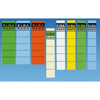 ELBA Ordneretikett 100420952 breit/kurz selbstklebend blau 10 Stück